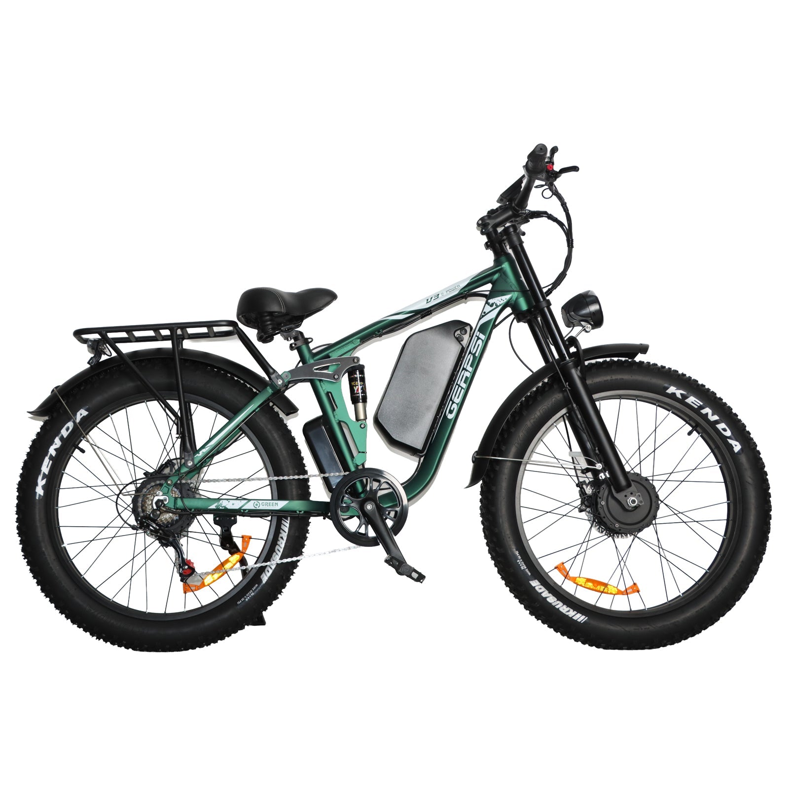 BAOLUJIE DP-2603 Plus 3000W 32Ah 52V Full Suspension Fat Electric Bike Rich Bit eBike