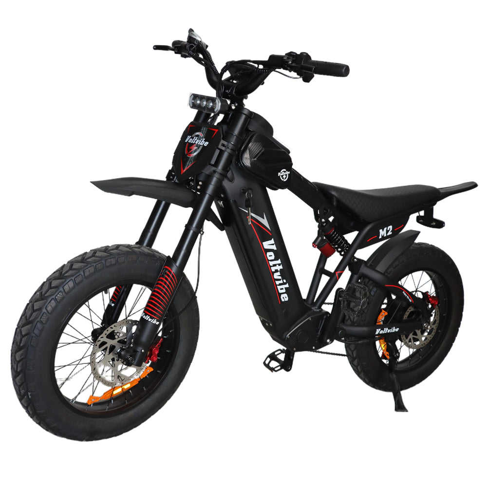 BAOLUJIE M2 2000W 25Ah 60V Overland Moped E Motorbike Rich Bit eBike
