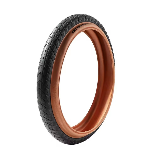 CST Big Boat 26x4.0 Urban Fat Tire – Smooth City Tread & Brown Sidewall (CTC-06) Rich Bit eBike
