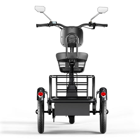 CYSUM T1 Pro Foldable Electric Tricycle, Three-wheeled Electric Bicycle, 16*2.3" Integrated wheels, Li-battery 48V 22Ah, Large Capacity Rear Rack Rich Bit eBike