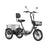CYSUM T1 Pro Foldable Electric Tricycle, Three-wheeled Electric Bicycle, 16*2.3" Integrated wheels, Li-battery 48V 22Ah, Large Capacity Rear Rack Rich Bit eBike