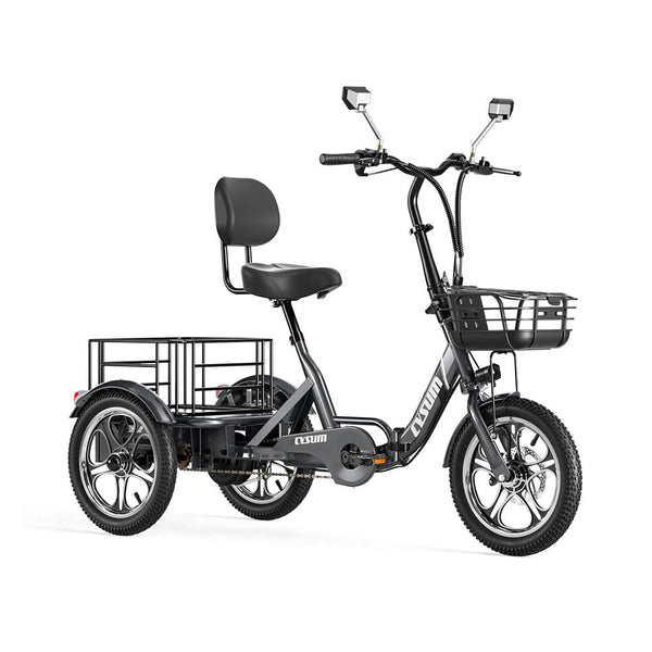 CYSUM T1 Pro Foldable Electric Tricycle, Three-wheeled Electric Bicycle, 16*2.3