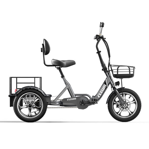 CYSUM T1 Pro Foldable Electric Tricycle, Three-wheeled Electric Bicycle, 16*2.3