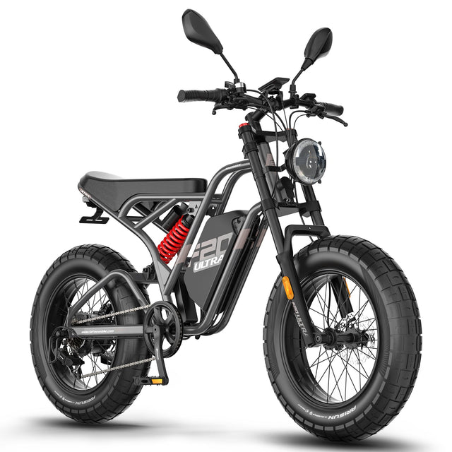 Fafrees F20 Ultra 1200W Peak 25Ah LG 20" 5.0 Fat Moto-Style E-Bike Rich Bit eBike