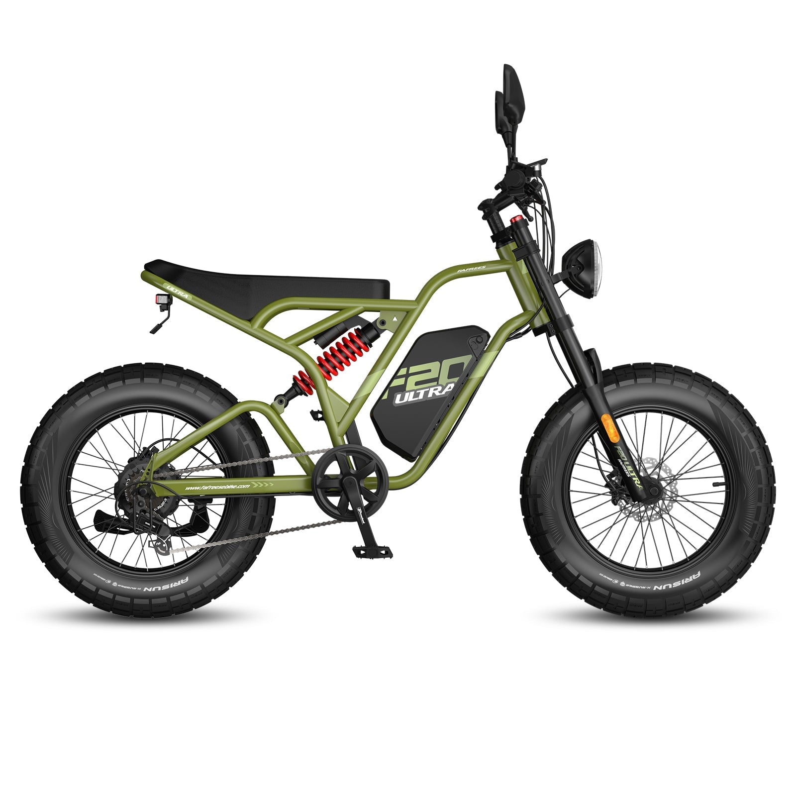 Fafrees F20 Ultra 1200W Peak 25Ah LG 20" 5.0 Fat Moto-Style E-Bike Rich Bit eBike
