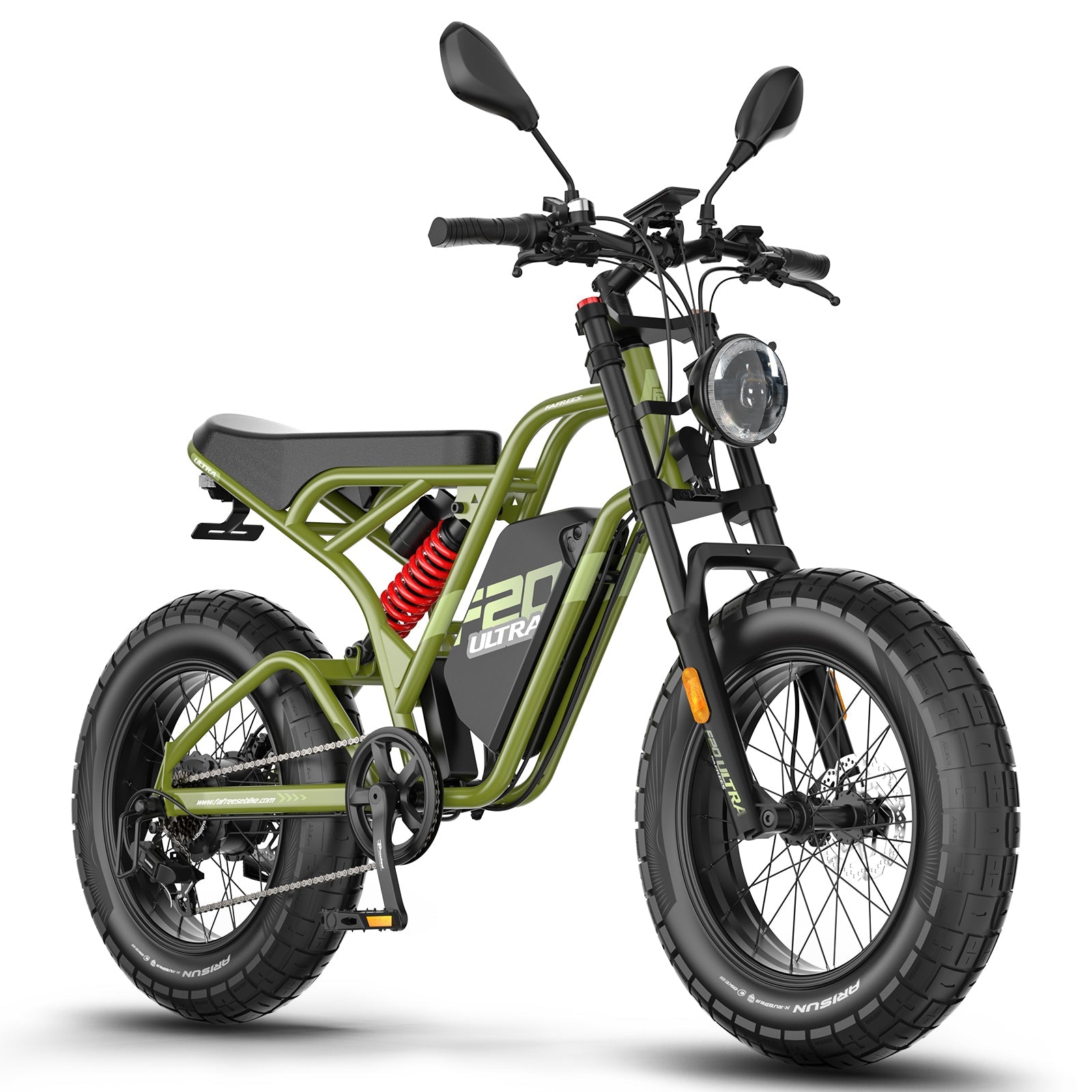 Fafrees F20 Ultra 1200W Peak 25Ah LG 20" 5.0 Fat Moto-Style E-Bike Rich Bit eBike