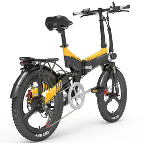 LANKELEISI G650 Foldable e Bike 20inch 35KMH | 48v 500w | Hydraulic Disc Brake | 12.8Ah hidden battery - Rich Bit eBike