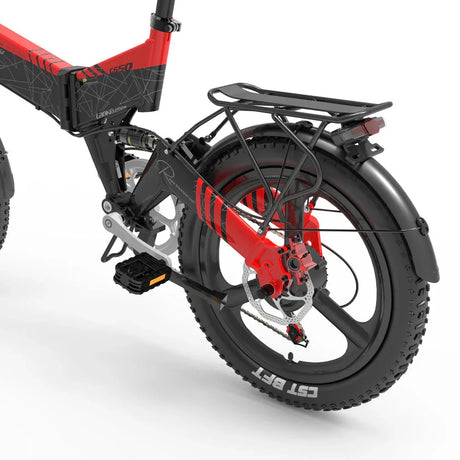 LANKELEISI G650 Foldable e Bike 20inch 35KMH | 48v 500w | Hydraulic Disc Brake | 12.8Ah hidden battery - Rich Bit eBike