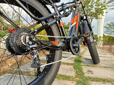 LANKELEISI MG800 Max Fat e Bike 26inch 48KMH | 48v 2000w dual motor | Hydraulic Disc Brake | Samsung 20Ah portable battery - Rich Bit eBike