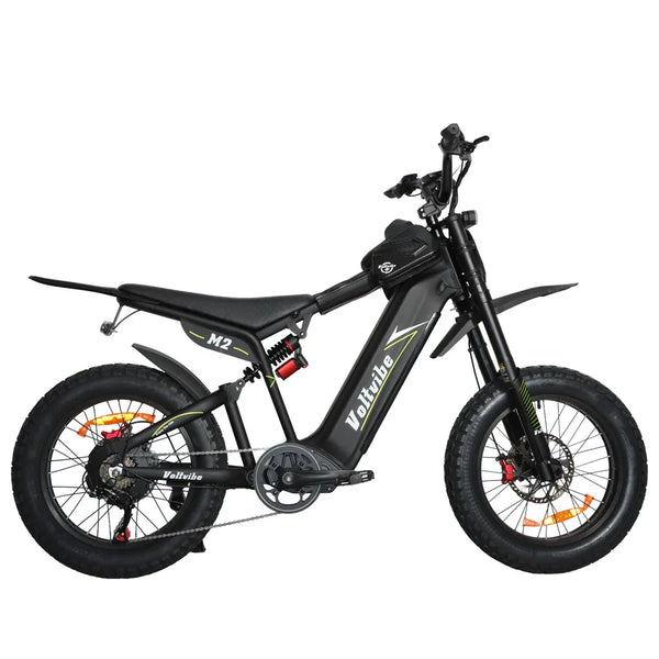 BAOLUJIE M2 Full Suspension Fat E-Bike 20x4.0 inch 65KMH | 60v 2000w | Hydraulic Disc Brake | 25Ah power battery - Rich Bit eBike