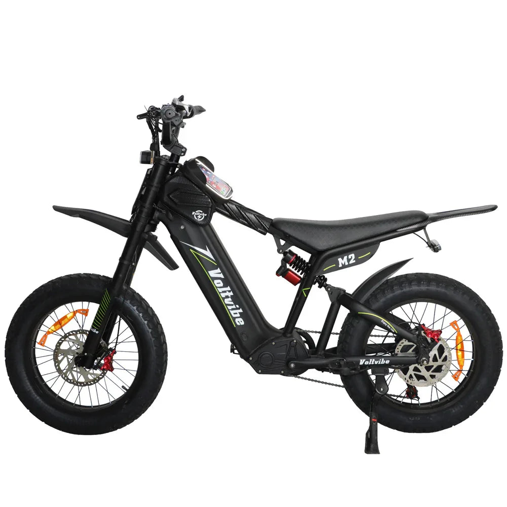 BAOLUJIE M2 Full Suspension Fat E-Bike 20x4.0 inch 65KMH | 60v 2000w | Hydraulic Disc Brake | 25Ah power battery - Rich Bit eBike