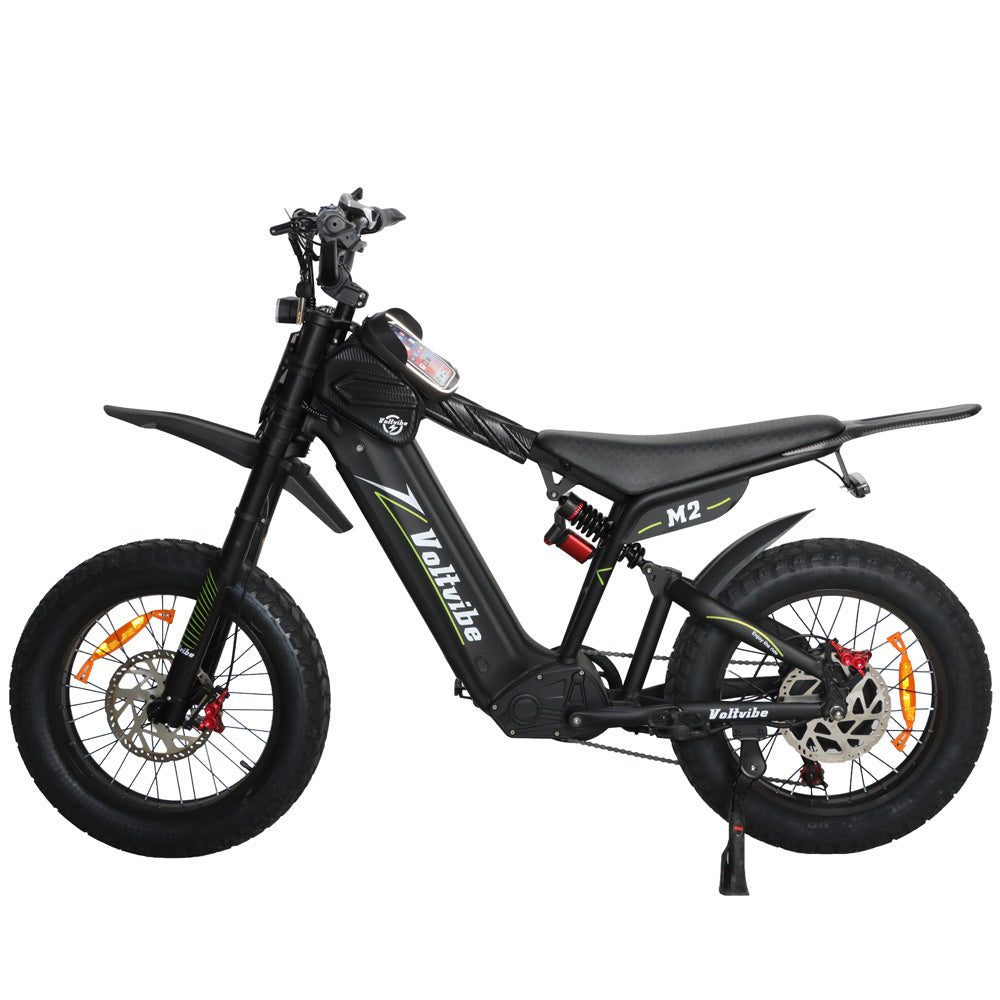BAOLUJIE M2 Full Suspension Fat E-Bike 20x4.0 inch 65KMH | 60v 2000w | Hydraulic Disc Brake | 25Ah power battery