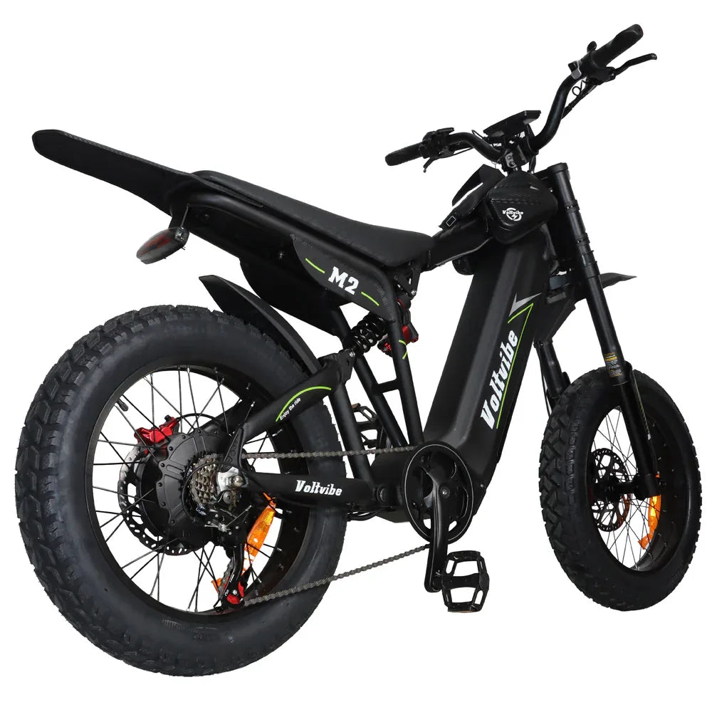 BAOLUJIE M2 Full Suspension Fat E-Bike 20x4.0 inch 65KMH | 60v 2000w | Hydraulic Disc Brake | 25Ah power battery - Rich Bit eBike