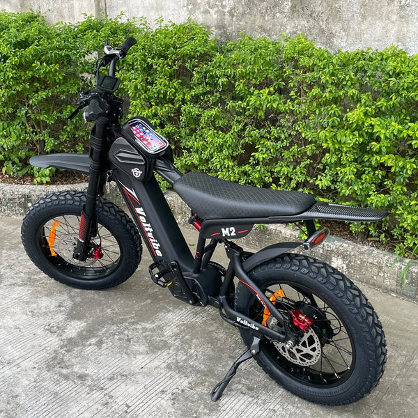 BAOLUJIE M2 Full Suspension Fat E-Bike 20x4.0 inch 65KMH | 60v 2000w | Hydraulic Disc Brake | 25Ah power battery - Rich Bit eBike