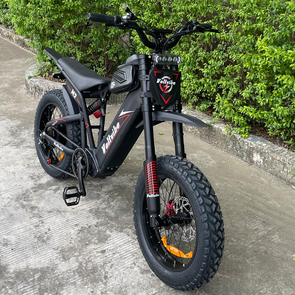 BAOLUJIE M2 Full Suspension Fat E-Bike 20x4.0 inch 65KMH | 60v 2000w | Hydraulic Disc Brake | 25Ah power battery