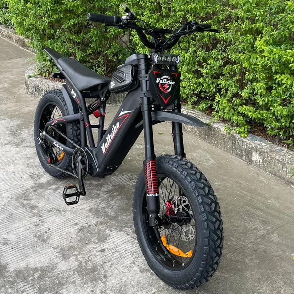 BAOLUJIE M2 Full Suspension Fat E-Bike 20x4.0 inch 65KMH | 60v 2000w | Hydraulic Disc Brake | 25Ah power battery - Rich Bit eBike
