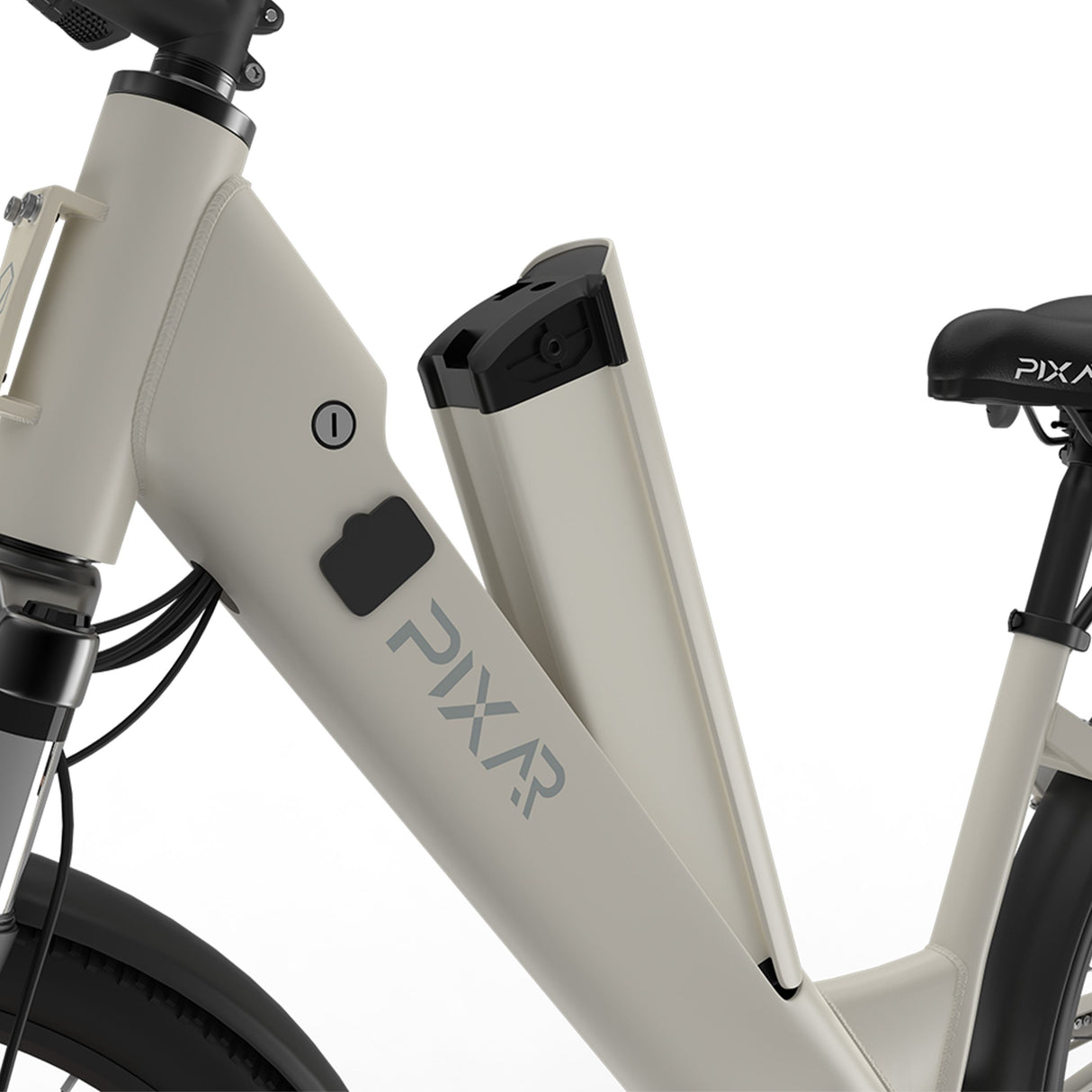 PIXAR C1 Adult Electric City Bike with Rear Rack & Fenders 36V 13Ah E-Bike Unisex Commute Bicycle Shimano 7 Speed Rich Bit eBike