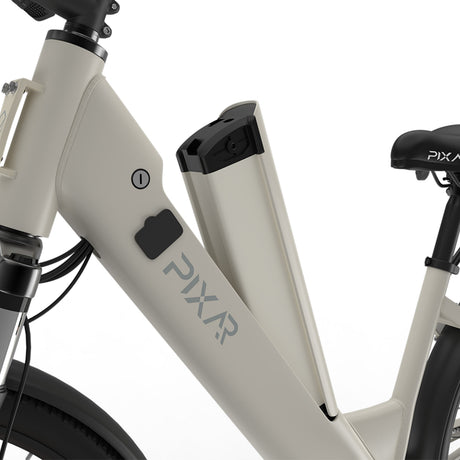 PIXAR C1 Adult Electric City Bike with Rear Rack & Fenders 36V 13Ah E-Bike Unisex Commute Bicycle Shimano 7 Speed Rich Bit eBike