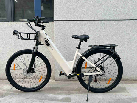 PIXAR C1 Pro Upgraded Electric Bicycle 36V 18Ah 250W Ebike with Hydraulic Brakes 150KM Range Front Suspension Adjustable Handlebar Shimano 7 Speed City E-bike Rich Bit eBike