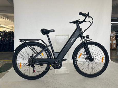 PIXAR C1 Adult Electric City Bike with Rear Rack & Fenders 36V 13Ah E-Bike Unisex Commute Bicycle Shimano 7 Speed Rich Bit eBike