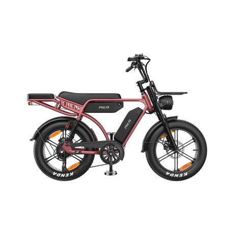 PIXAR M9 Dual Battery Electric Bike | 48V 35Ah Long Range | 250W High Speed Motor | 20" Fat Tire All-Terrain E-Bike Rich Bit eBike