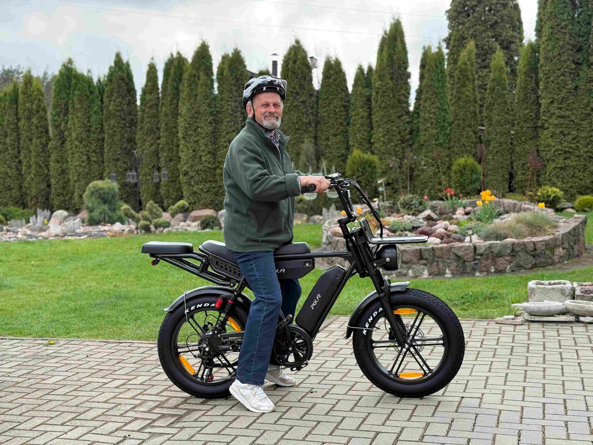 PIXAR M9 Dual Battery Electric Bike | 48V 35Ah Long Range | 250W High Speed Motor | 20" Fat Tire All-Terrain E-Bike Rich Bit eBike