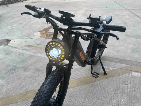 RICH BIT C01 Dual Motor Peak 3000w Electric Bike | 26x4.0" Fat Tire E-Bike for Adults | 150N.m Max Torque Full Suspension Mountain Ebike | 48V 20Ah Removable Battery with 3A Fast Charge Rich Bit eBike