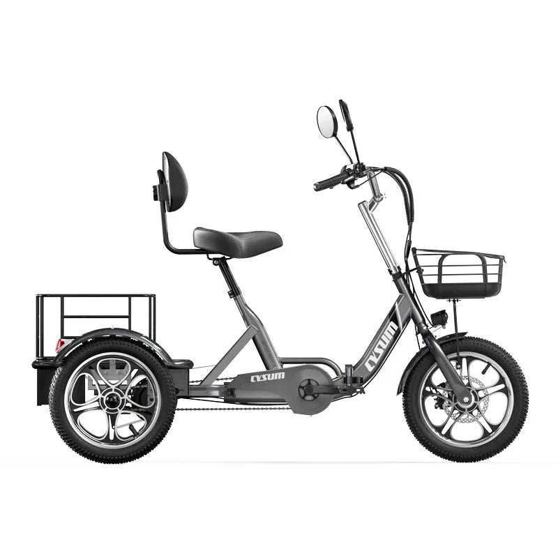 CYSUM T1 Pro Foldable Electric Tricycle, Three-wheeled Electric Bicycle, 16*2.3