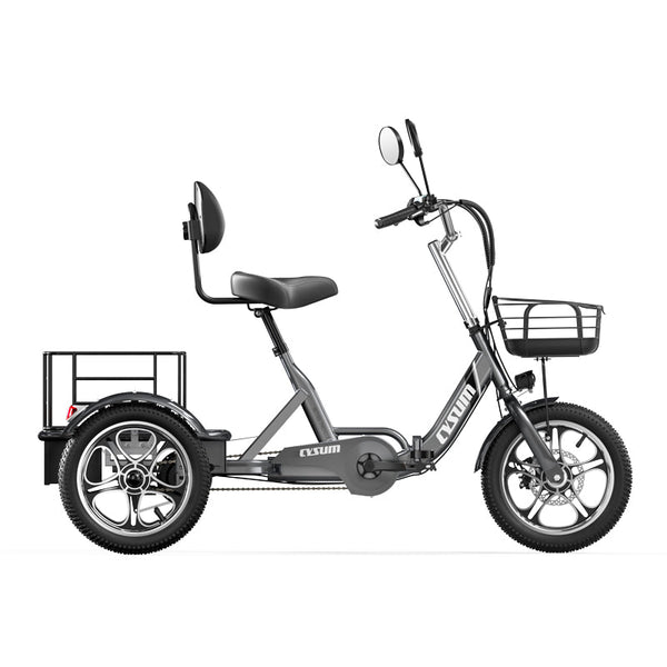 CYSUM T1 Pro Foldable Electric Tricycle, Three-wheeled Electric Bicycle, 16*2.3