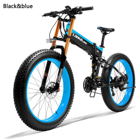 LANKELEISI XT750 Plus Mountain Foldable e Bike 26inch 40KMH | 48v 1000w | Hydraulic Disc Brake | 17.5Ah hidden battery - Rich Bit eBike