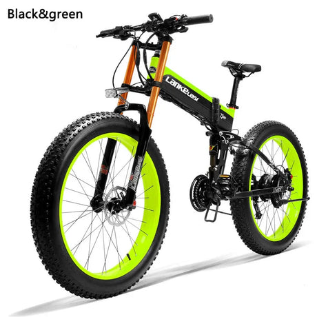 LANKELEISI XT750 Plus Mountain Foldable e Bike 26inch 40KMH | 48v 1000w | Hydraulic Disc Brake | 17.5Ah hidden battery - Rich Bit eBike