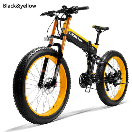 LANKELEISI XT750 Plus Mountain Foldable e Bike 26inch 40KMH | 48v 1000w | Hydraulic Disc Brake | 17.5Ah hidden battery - Rich Bit eBike