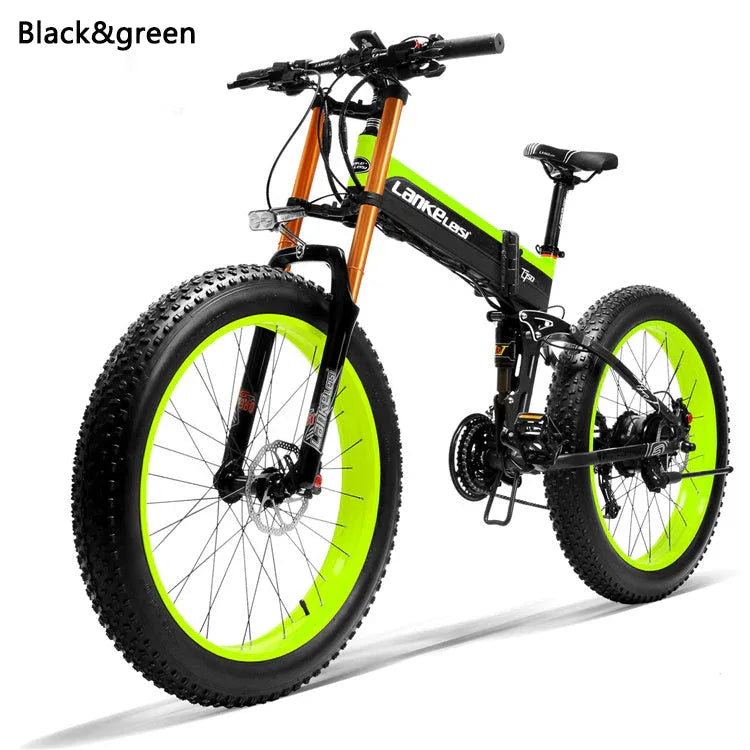 LANKELEISI XT750 Plus Mountain Foldable e Bike 26inch 40KMH | 48v 1000w | Hydraulic Disc Brake | 17.5Ah hidden battery - Rich Bit eBike