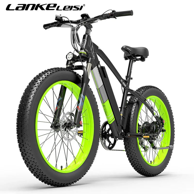 LANKELEISI XC4000 Mountain all-terrain e Bike 26inch 40KMH | 48v 1000w | Hydraulic Disc Brake | 15Ah hidden battery - Rich Bit eBike