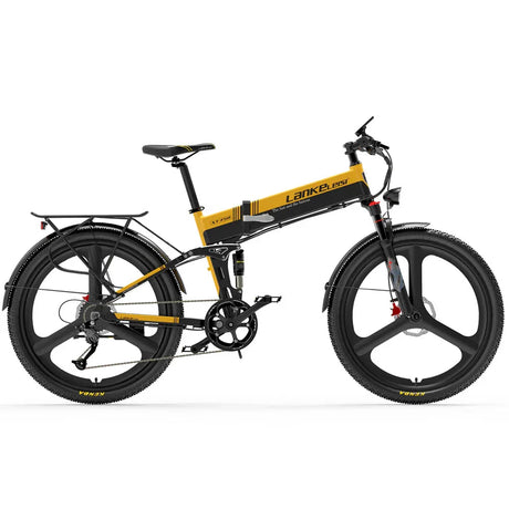 LANKELEISI XT750 Sport Foldable MTB e Bike 26inch 35KMH | 48v 500w | Hydraulic Disc Brake | 12.8Ah hidden battery - Rich Bit eBike