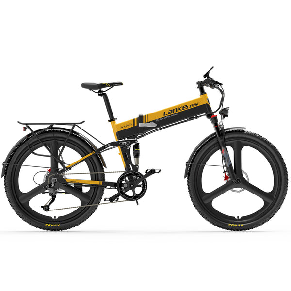 LANKELEISI XT750 Sport Foldable MTB e Bike 26inch 35KMH | 48v 500w | Hydraulic Disc Brake | 12.8Ah hidden battery