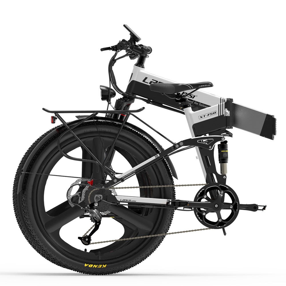 LANKELEISI XT750 Sport Foldable MTB e Bike 26inch 35KMH | 48v 500w | Hydraulic Disc Brake | 12.8Ah hidden battery