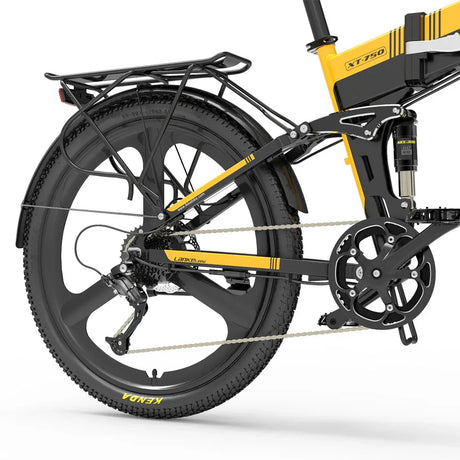 LANKELEISI XT750 Sport Foldable MTB e Bike 26inch 35KMH | 48v 500w | Hydraulic Disc Brake | 12.8Ah hidden battery - Rich Bit eBike