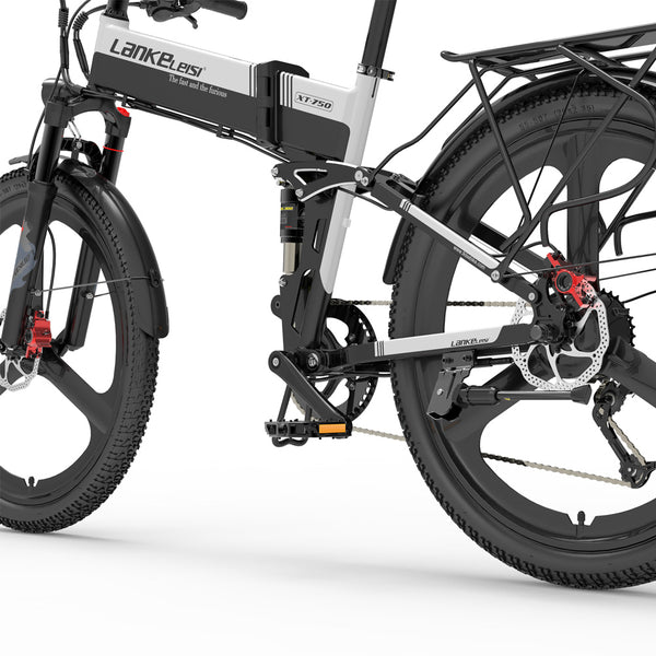 LANKELEISI XT750 Sport Foldable MTB e Bike 26inch 35KMH | 48v 500w | Hydraulic Disc Brake | 12.8Ah hidden battery