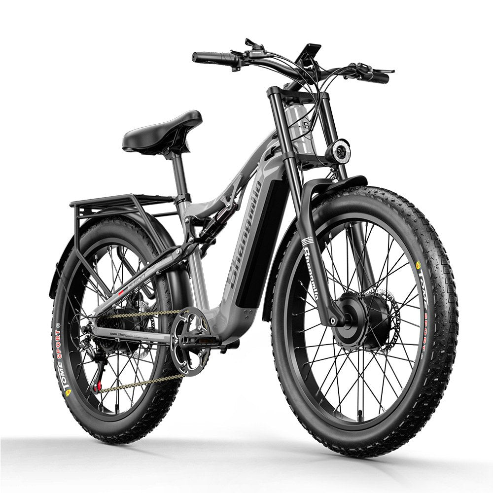 SHENGMILO S600 Full Suspension Fat E-Bike 26x3.0 inch 25KMH | 48v 2000w dual-motor | Hydraulic Disc Brake | 17.5Ah SAMSUNG battery Rich Bit eBike