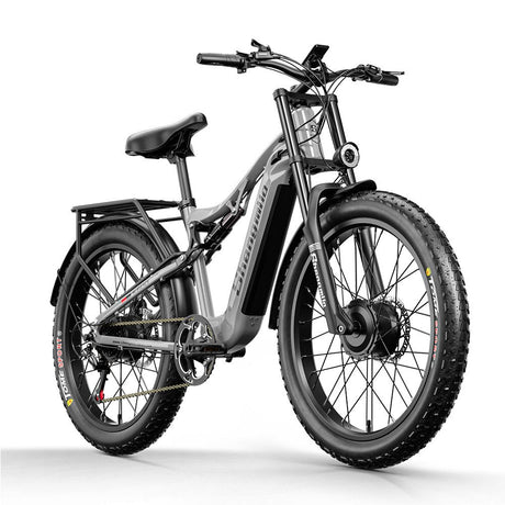 SHENGMILO S600 Full Suspension Fat E-Bike 26x3.0 inch 25KMH | 48v 2000w dual-motor | Hydraulic Disc Brake | 17.5Ah SAMSUNG battery Rich Bit eBike