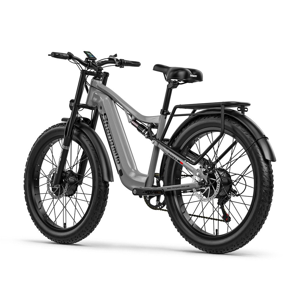 SHENGMILO S600 Full Suspension Fat E-Bike 26x3.0 inch 25KMH | 48v 2000w dual-motor | Hydraulic Disc Brake | 17.5Ah SAMSUNG battery Rich Bit eBike