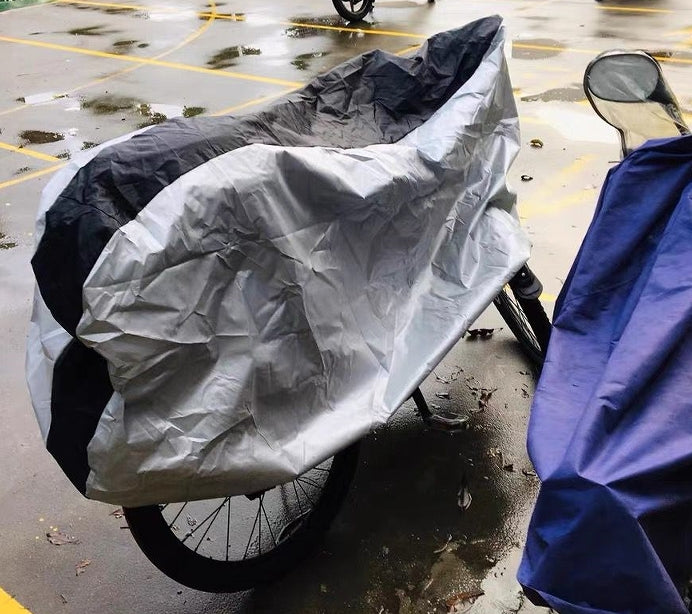 Xl Size Outdoor Bike Cover Rain Proof Durable For Motorcycle Electric Bicycle Made Polyester Nylon Cover Rich Bit eBike
