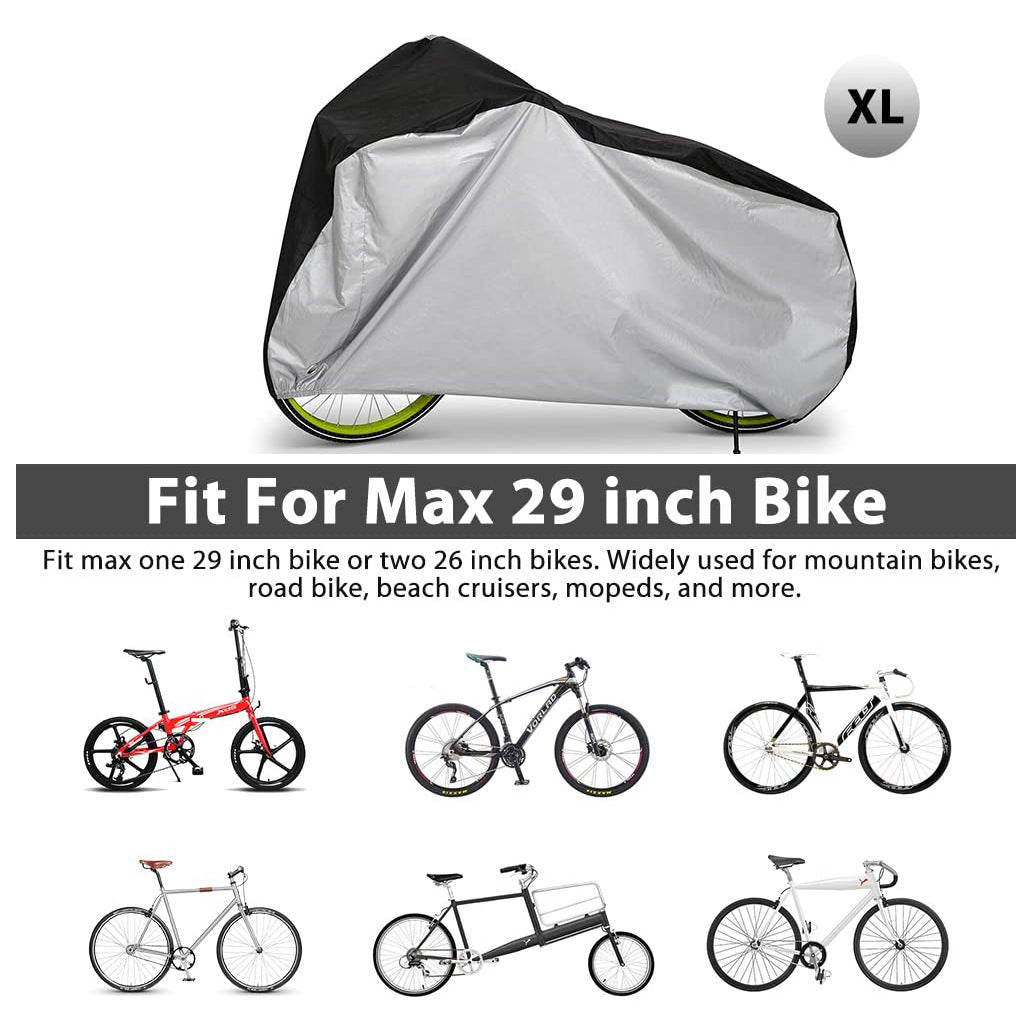 Xl Size Outdoor Bike Cover Rain Proof Durable For Motorcycle Electric Bicycle Made Polyester Nylon Cover Rich Bit eBike