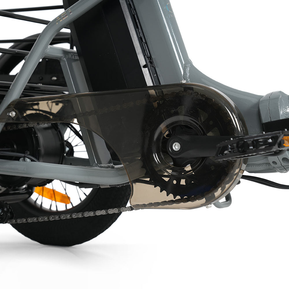 CYSUM AG1 Folding Electric Tricycle | 750W Motor & 48V 20Ah Removable Lithium Battery | Step-Through E-Trike with Hydraulic Disc Brakes, Speed Differential System, NFC LCD Display Rich Bit eBike