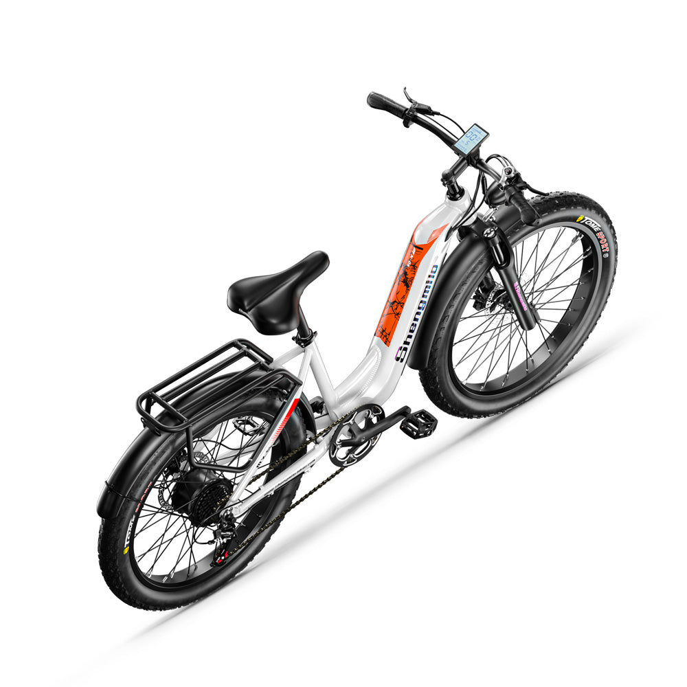 SHENGMILO MX06 City Commute e bike 26x3.0 inch 25KMH | 48v 500w 80N.m | Hydraulic Disc Brake | 17.5Ah SAMSUNG battery Rich Bit eBike