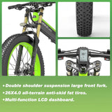 LANKELEISI XT750 Plus Mountain Foldable e Bike 26inch 40KMH | 48v 1000w | Hydraulic Disc Brake | 17.5Ah hidden battery\