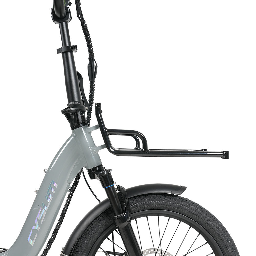 CYSUM AG1 Folding Electric Tricycle | 750W Motor & 48V 20Ah Removable Lithium Battery | Step-Through E-Trike with Hydraulic Disc Brakes, Speed Differential System, NFC LCD Display Rich Bit eBike