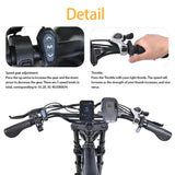Headeer BK20 Full Suspension 20 Inch Fat e Bike Rich Bit eBike