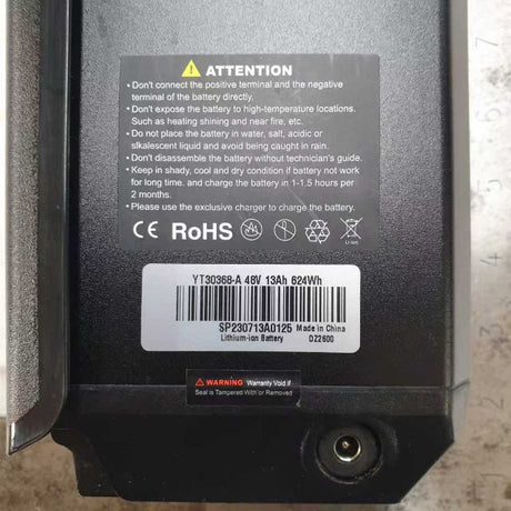 lithium battery 48v for BAOLUJIE DP-2003 20 inch fat tire ebike RICH BIT EBIKE OFFICIAL STORE